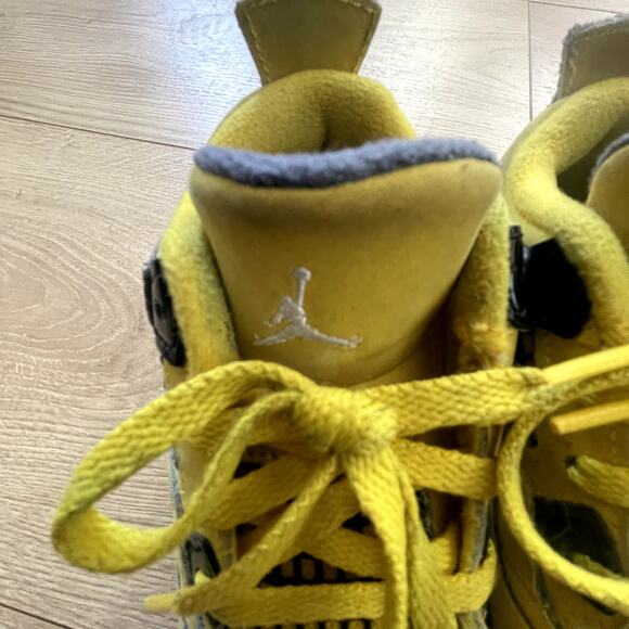 Air Jordan 4 Yellow Color, Baby/Toddler Sneakers Size 9C - Picture 8 of 16